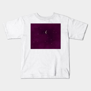 Sparkly, fuschia sky Kids T-Shirt